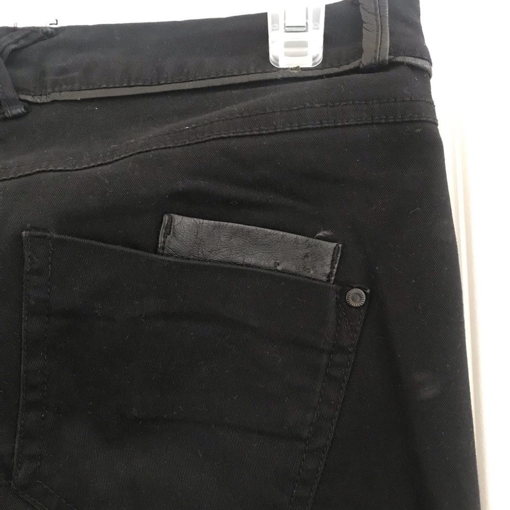 CAMAÏEU LEATHER DETAIL JEANS - Picture 5 of 8